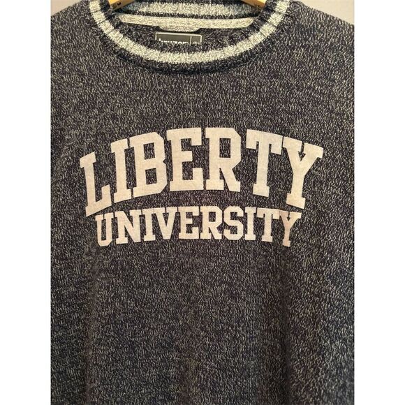 Liberty University Men's Navy Crew Neck Pullover Sweater Size L - Picture 6 of 6